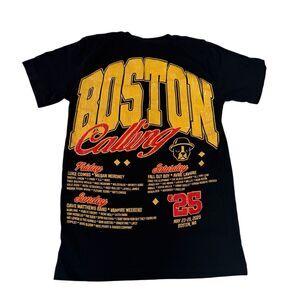 Boston Calling 2025 Music Festival Black T Shirt Size S
